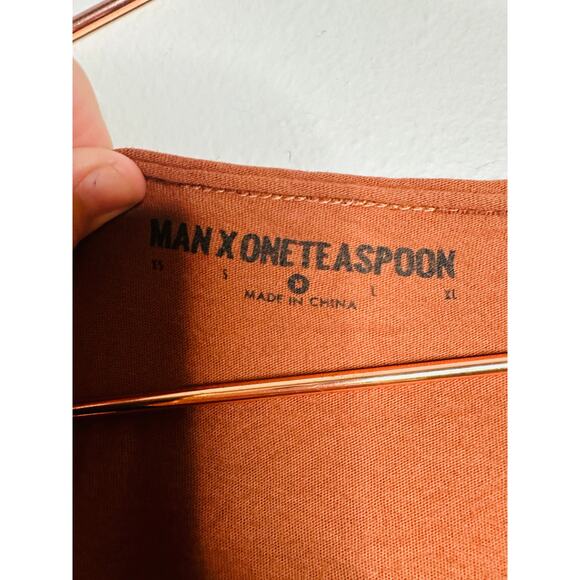 ONE TEASPOON Mens Mr Valentine Long Sleeve Camel Color Tee Shirt NWT Size Medium - Picture 5 of 11